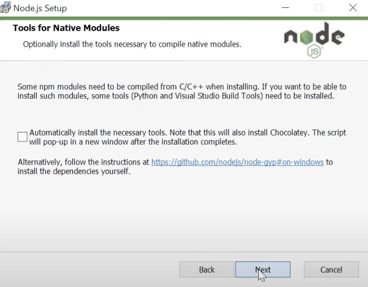 how to install node js and npm in windows 10