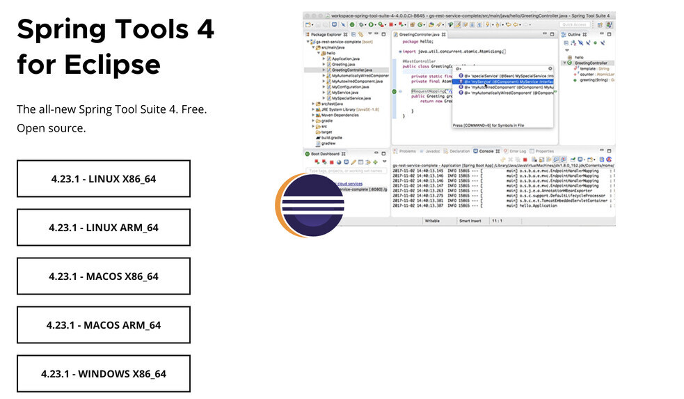 Install Spring Tool Suite for Eclipse in Mac OS