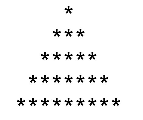 Write A Java Code To Print Following Star Pyramid Pattern Using For Loop Programsbuzz